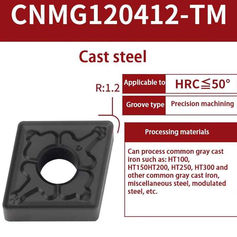 116-CNMG120404 turning blade 120408 steel stainless steel aluminum diamond outer circle alloy blade Shandong Denso Pricision Tools Co.,Ltd.